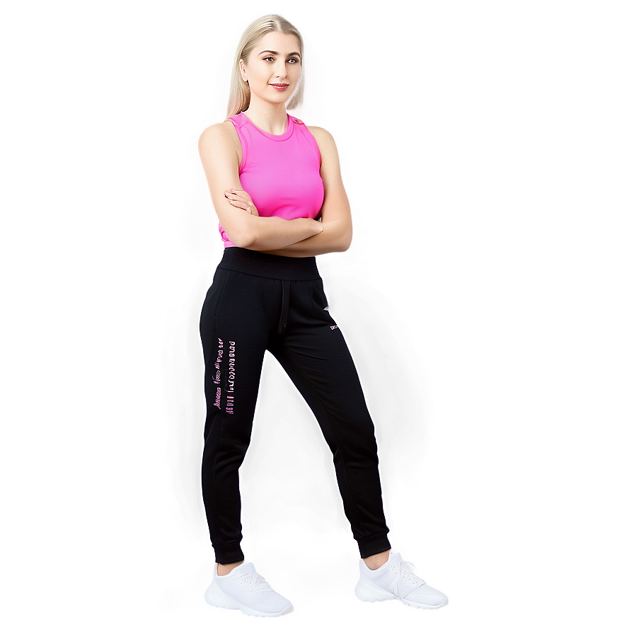 Active Black Sweatpants Png Wch PNG