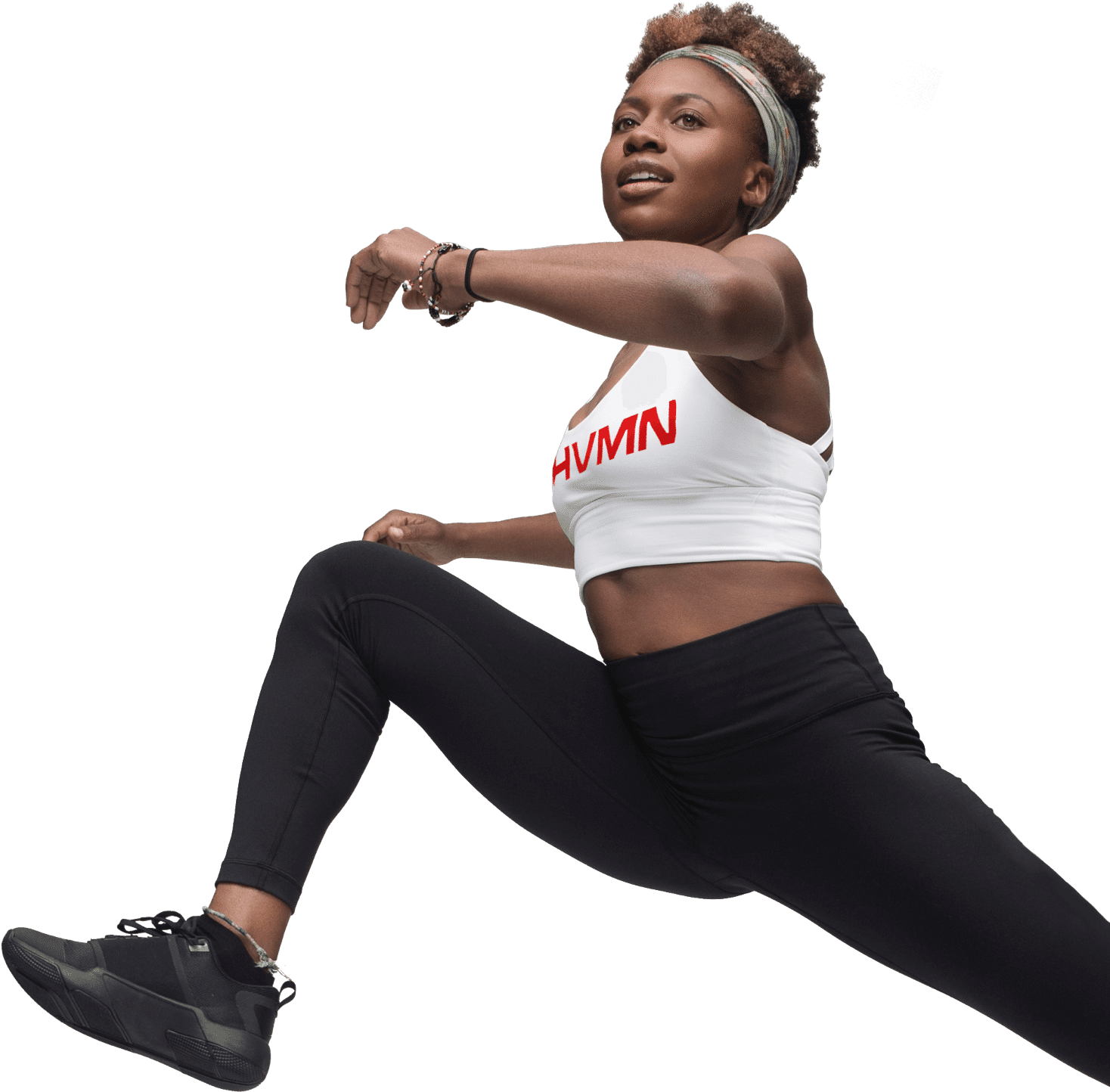 Active Fitness Woman Jumping PNG