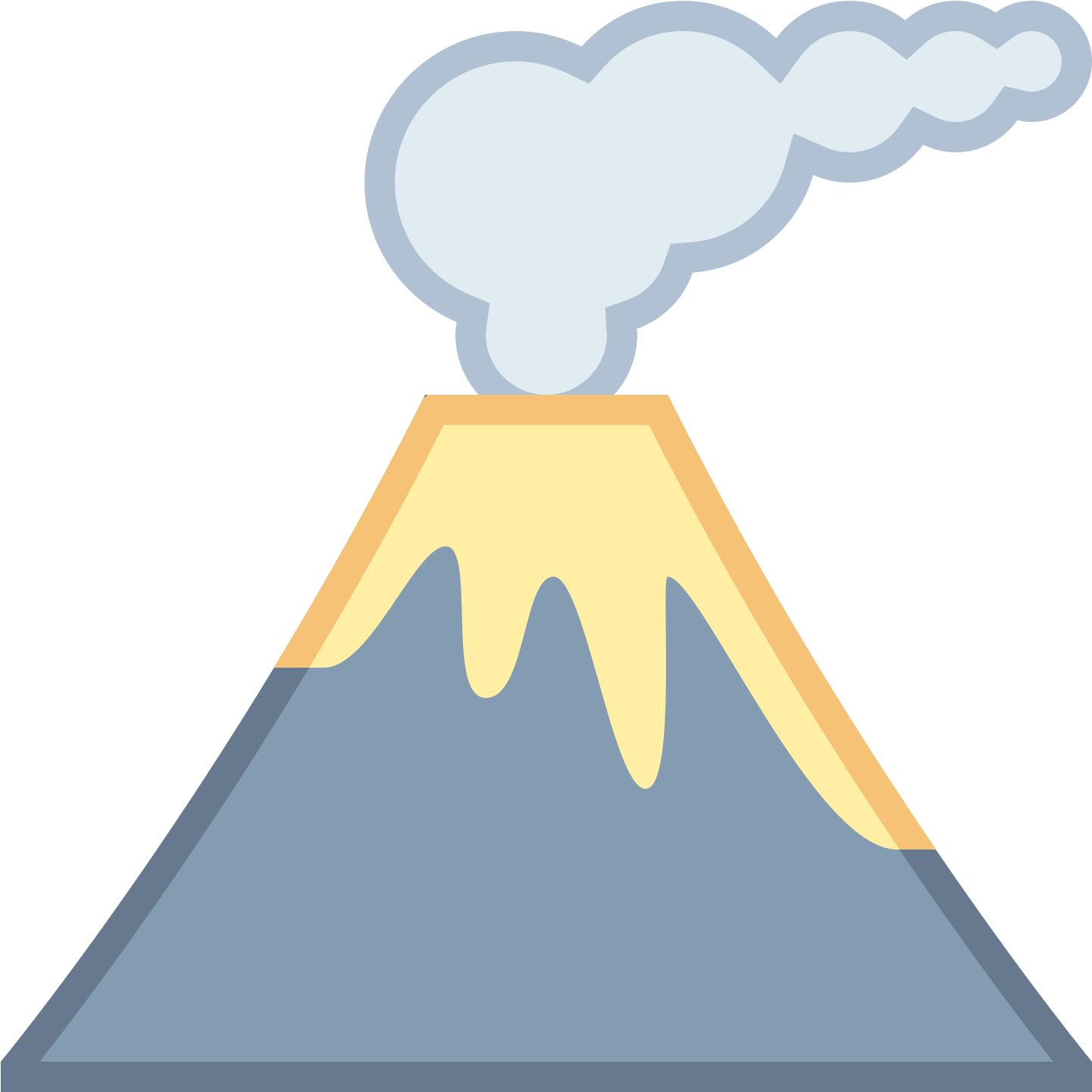 Download Active Volcano Illustration.png | Wallpapers.com