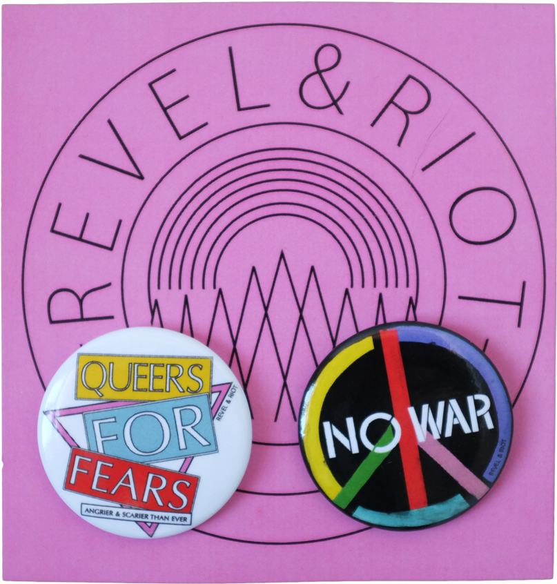 Activism Buttons Pink Background PNG