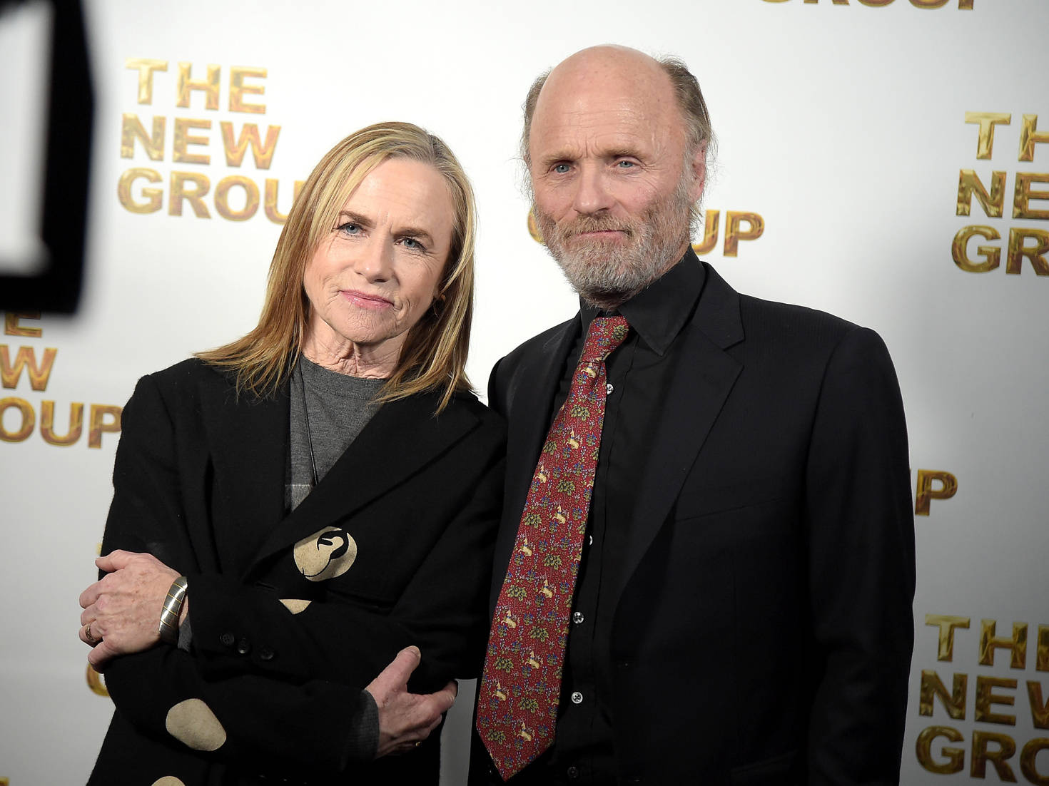 Actor Ed Harris With Amy Madigan The New Group Wallpaper