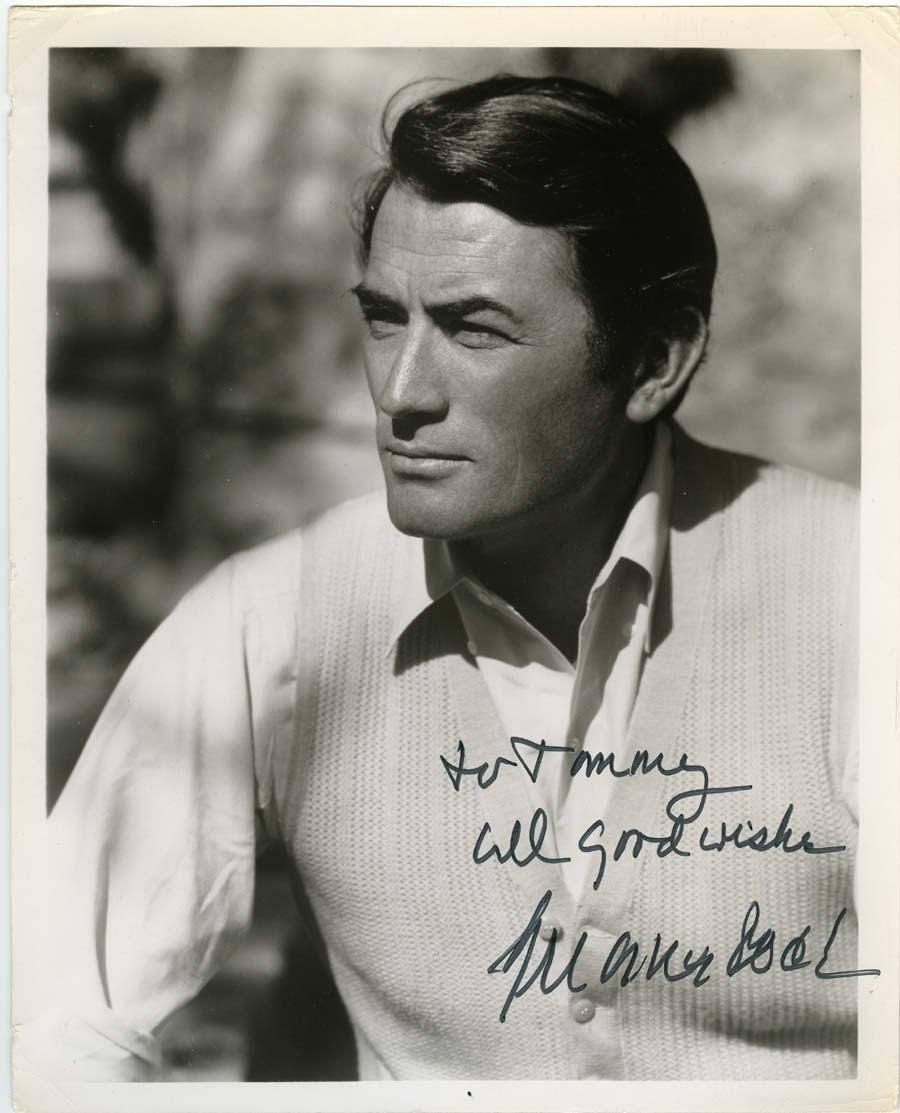 Actor Gregory Peck Autograph Wallpaper
