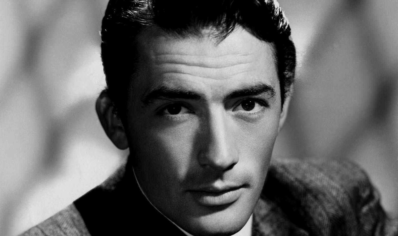 Actor Gregory Peck Close Up Photo Wallpaper