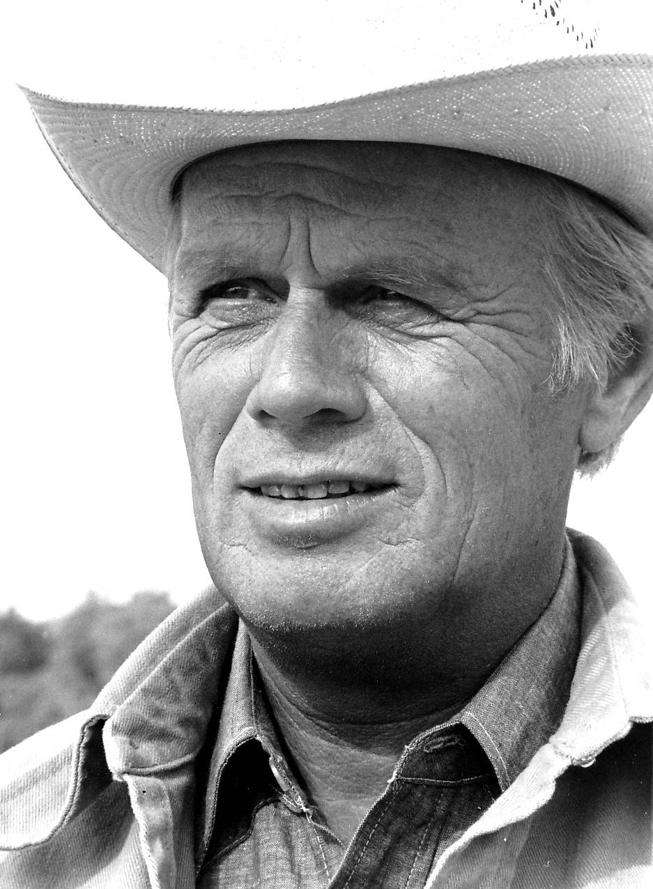 Actor Richard Widmark Cowboy Portrait Wallpaper