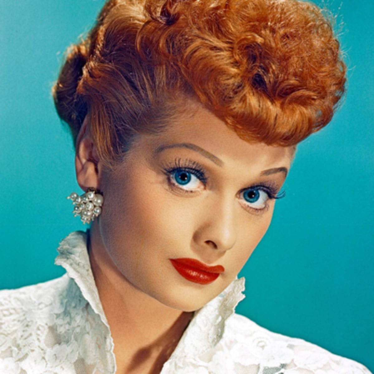 Timeless Beauty of Comedy - A Portrait of Lucille Ball Wallpaper