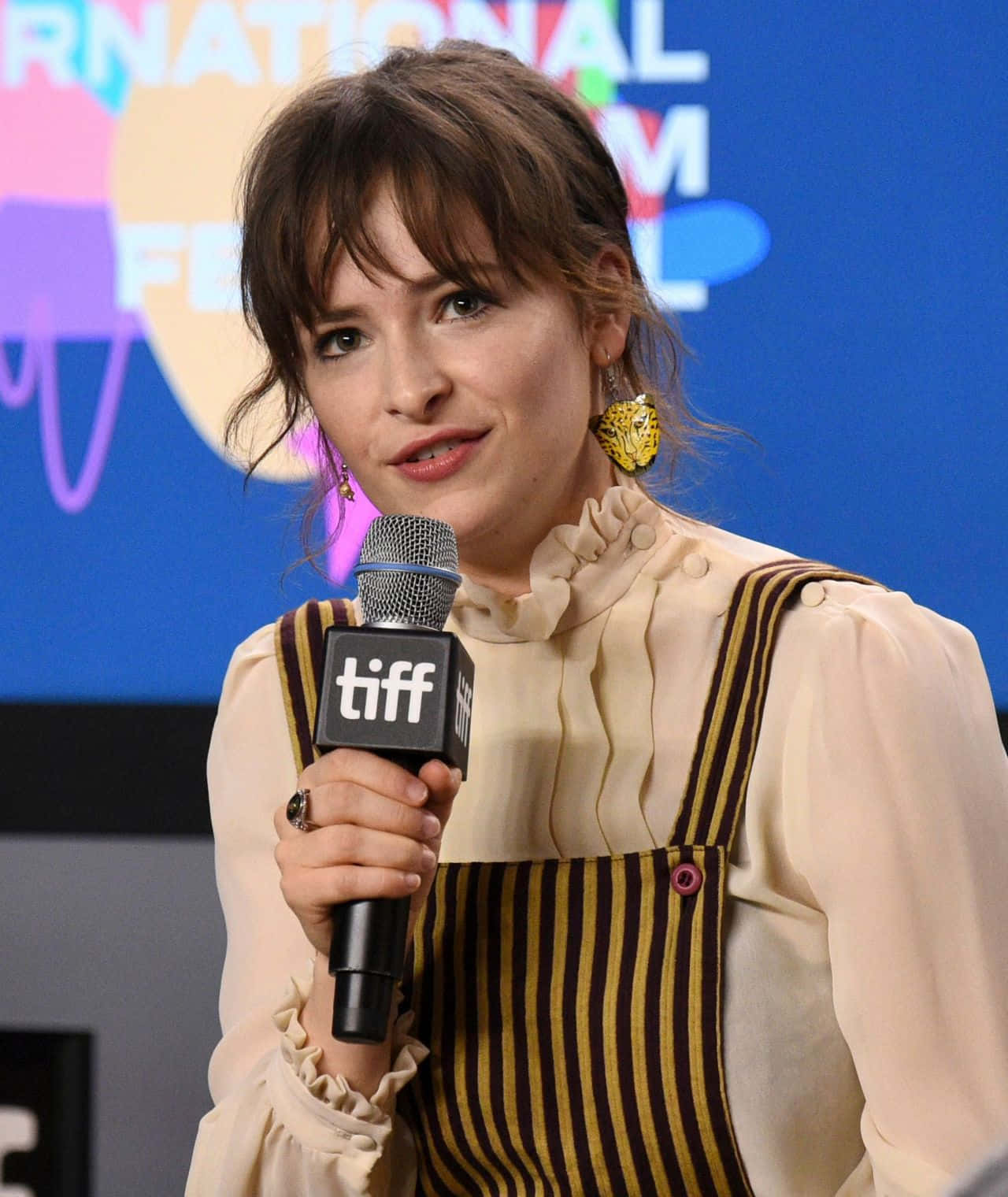 Actrice Parlant Au Festival Du Film Fond d'écran