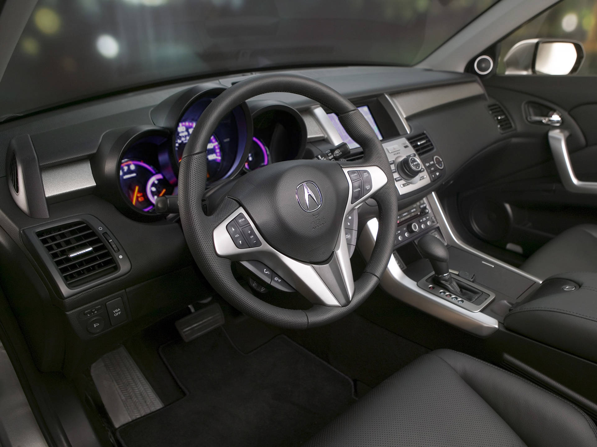 Acura Black Steering Wheel Wallpaper