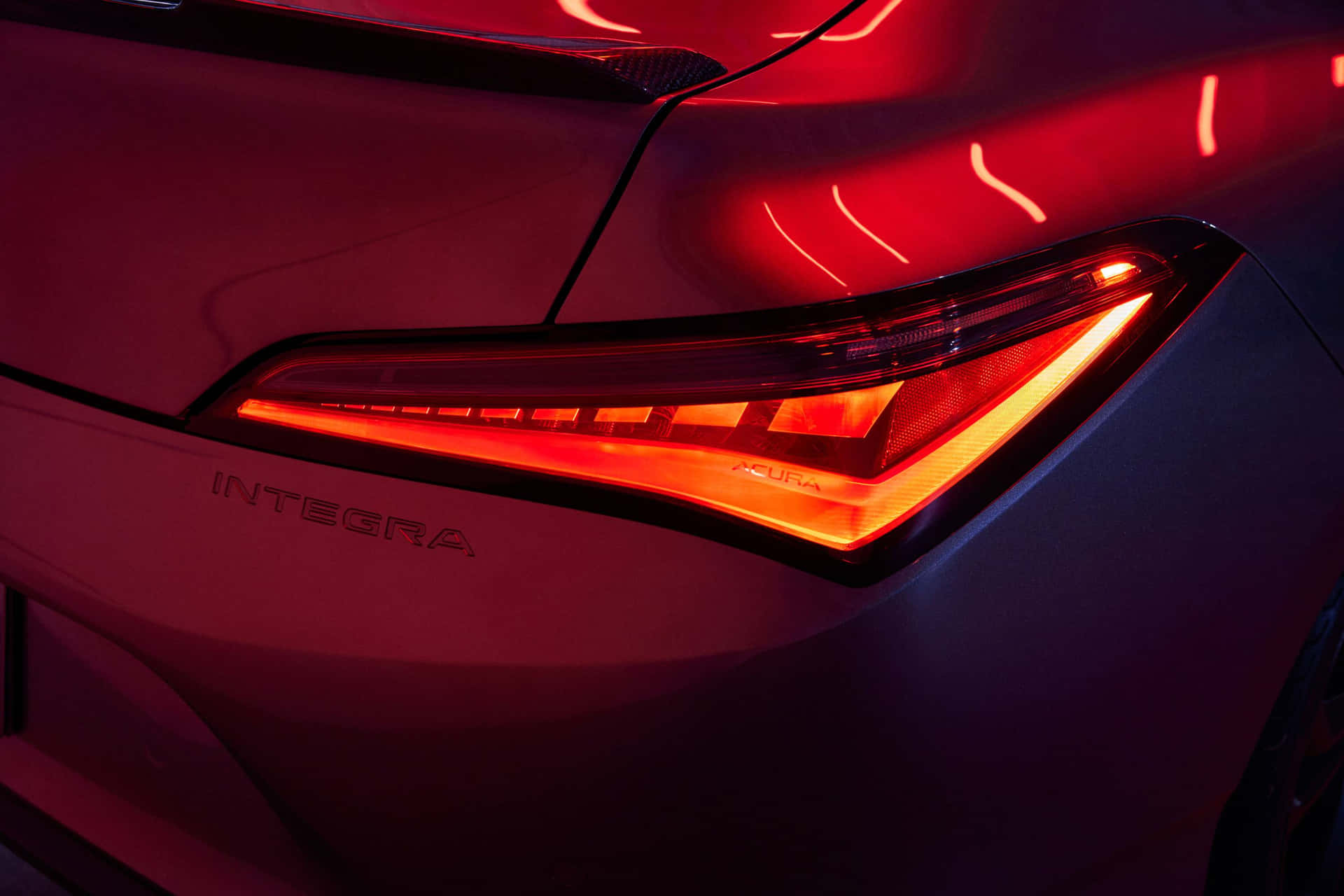 Sleek Acura Integra on the Road Wallpaper