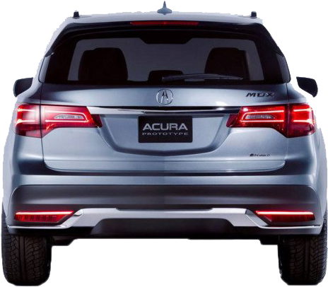 Acura M D X Prototype Rear View PNG