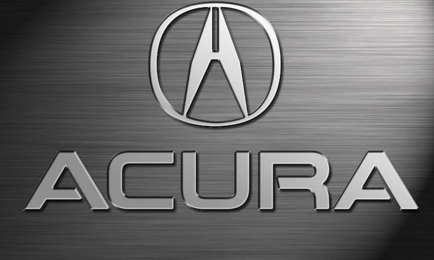 Acura Logo On A Metal Background
