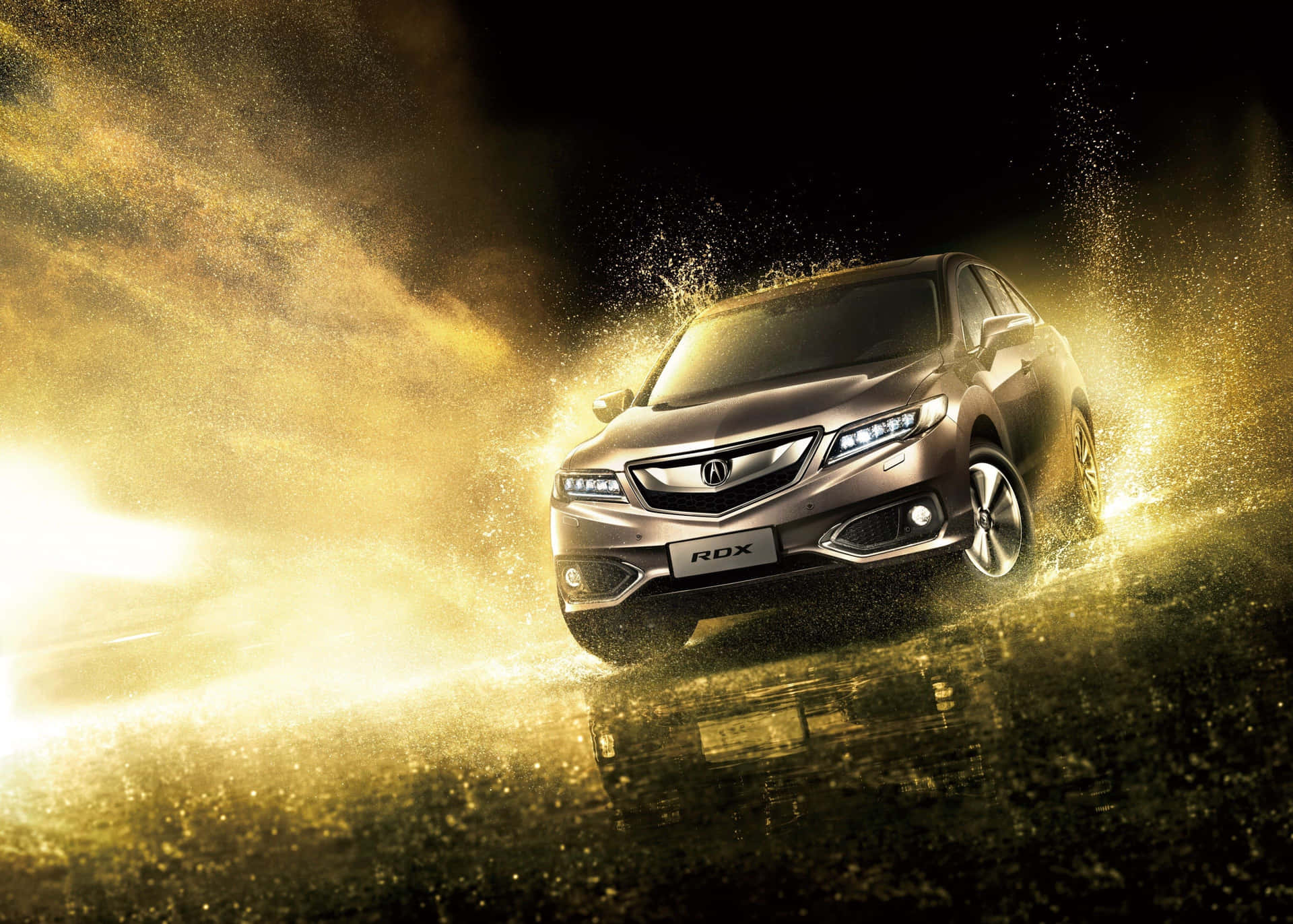 Sleek and Stylish Acura RDX on the Road Wallpaper