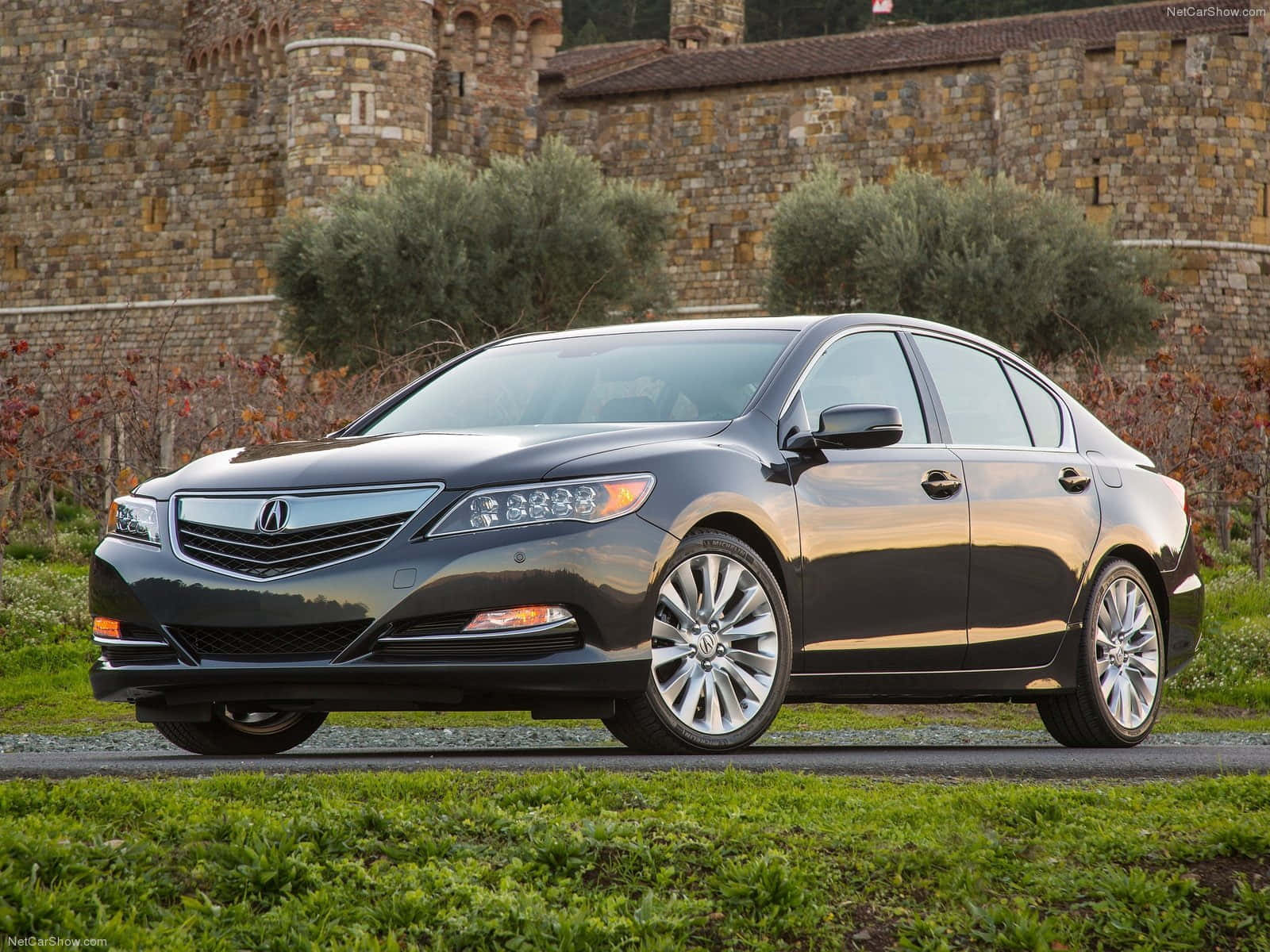 2023 Acura RLX: High Definition Photo on the Road Wallpaper