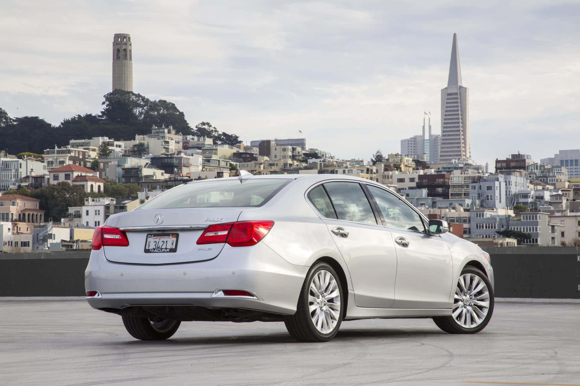 A Sleek Acura RLX on the Open Road Wallpaper