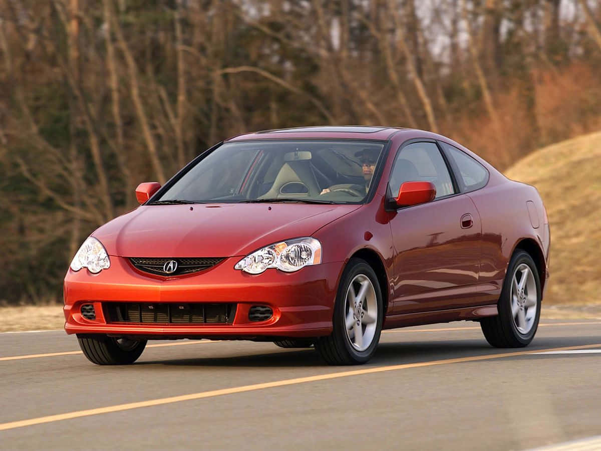 Stunning Acura RSX in action on the open road Wallpaper