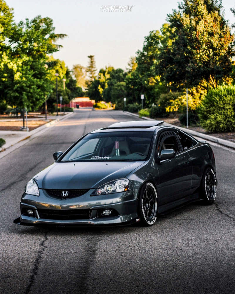 Stunning Acura RSX in Motion Wallpaper