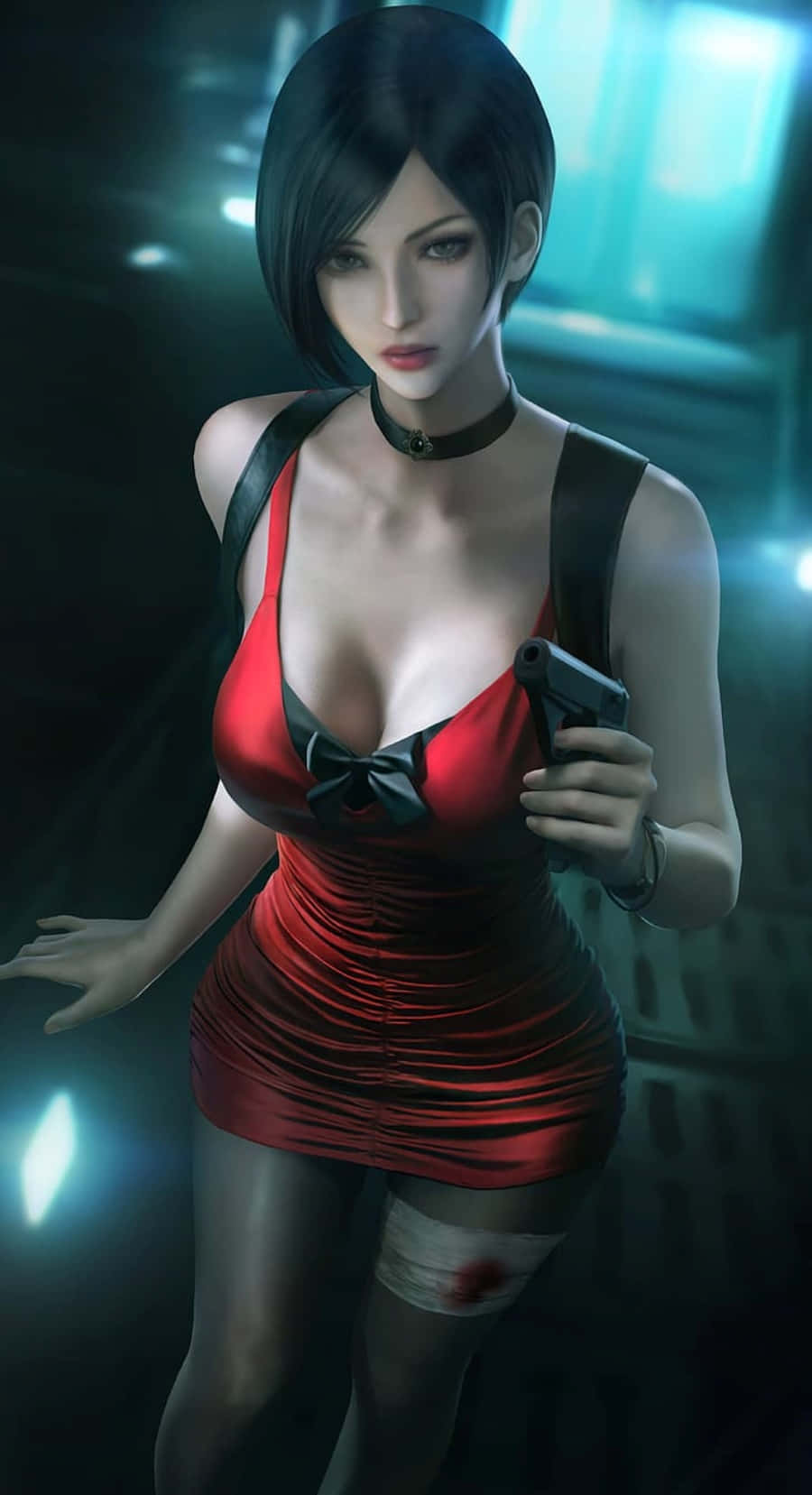 Ada Wong In Sophisticated Attire, Ready For Action Wallpaper