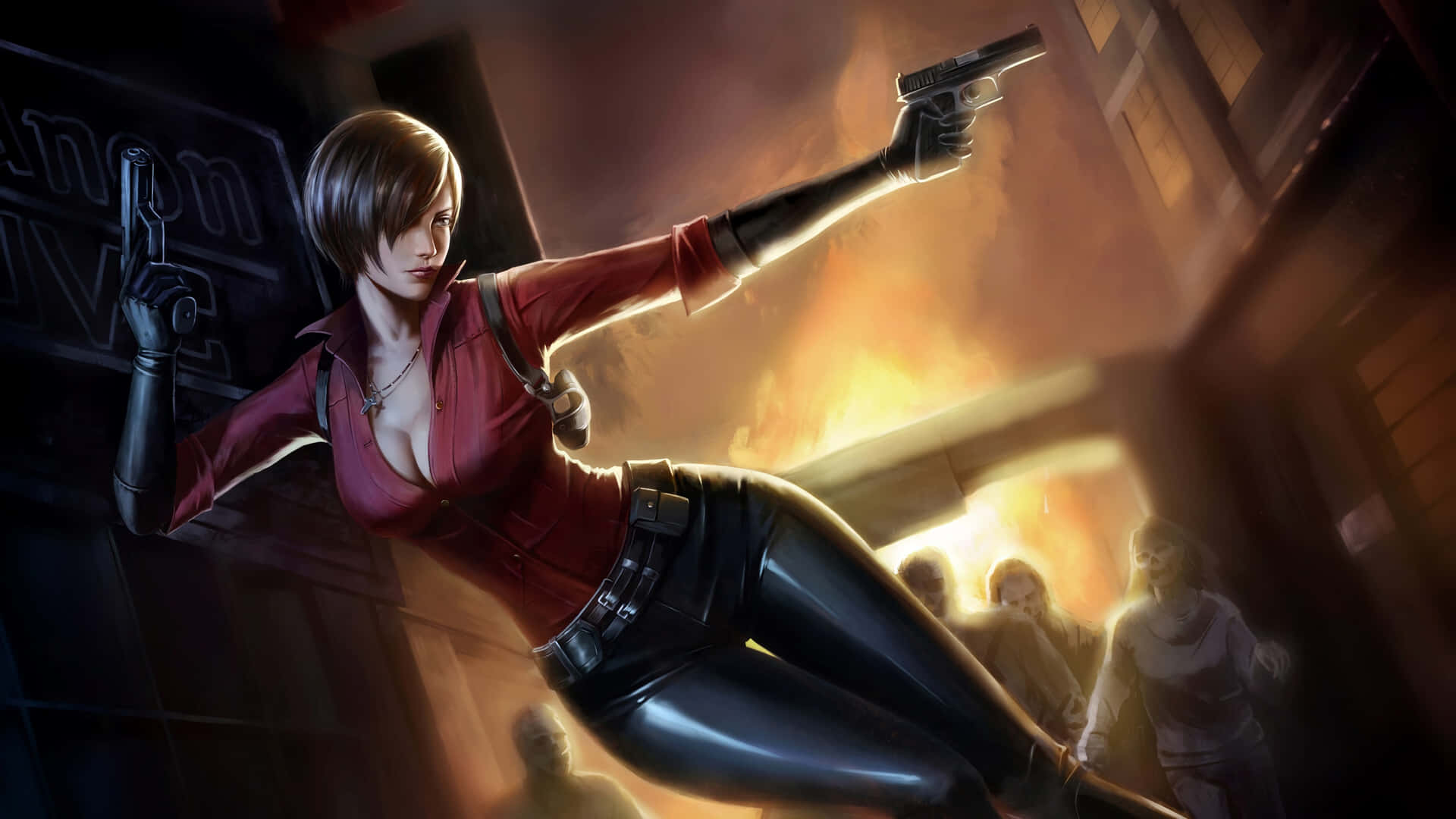 Ada Wong - The Mysterious Operative Of Resident Evil Wallpaper