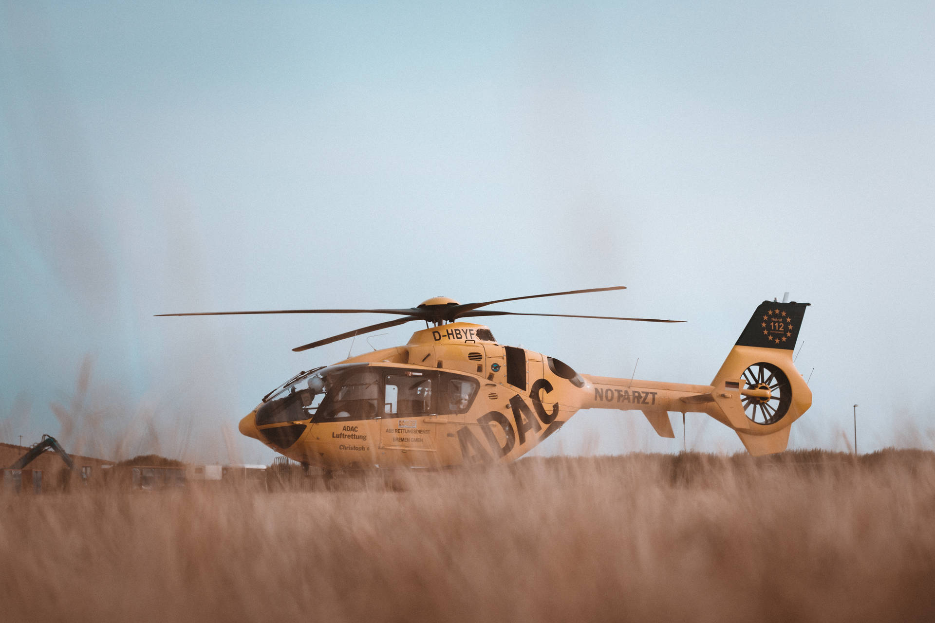 Adac Air Rescue Helicopter 4k Wallpaper