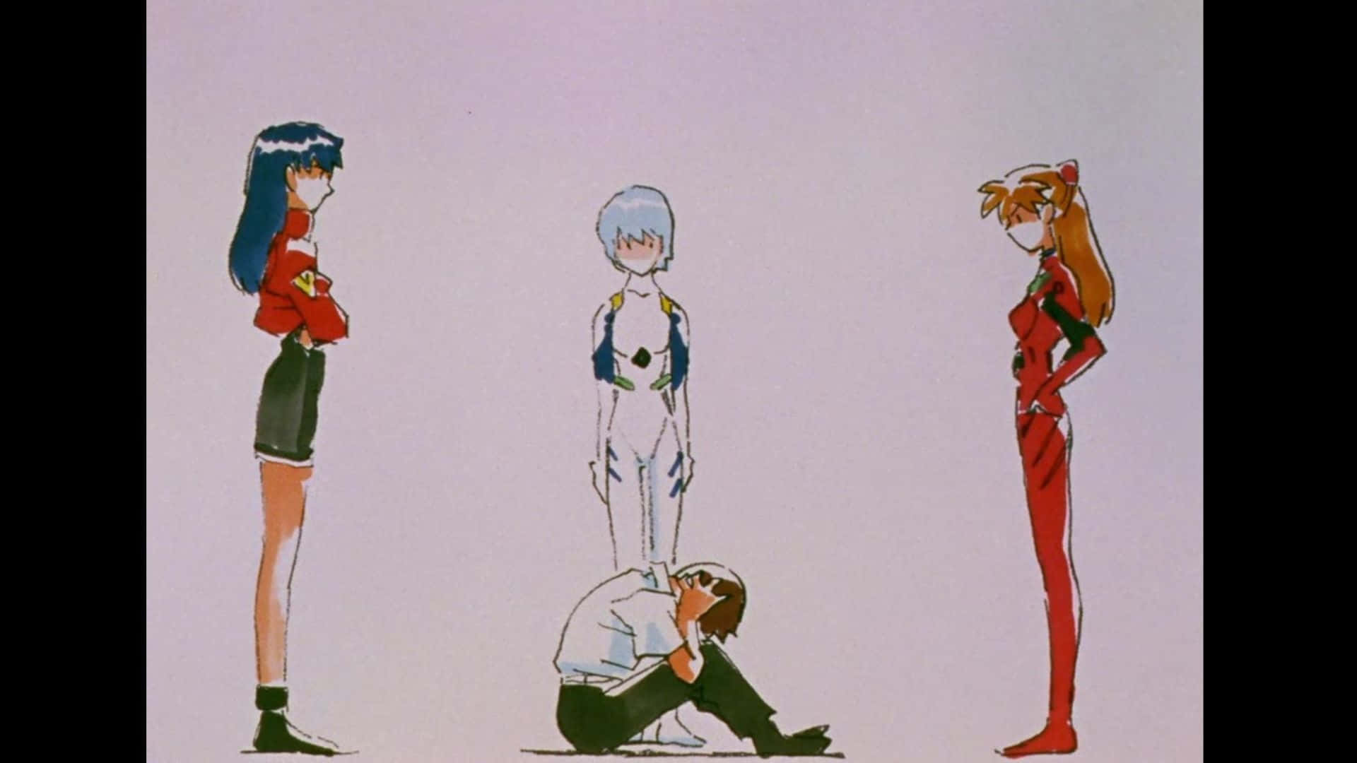 Adam Evangelion: The Ultimate Embodiment of Power and Mystery in the Neon Genesis Evangelion Universe Wallpaper