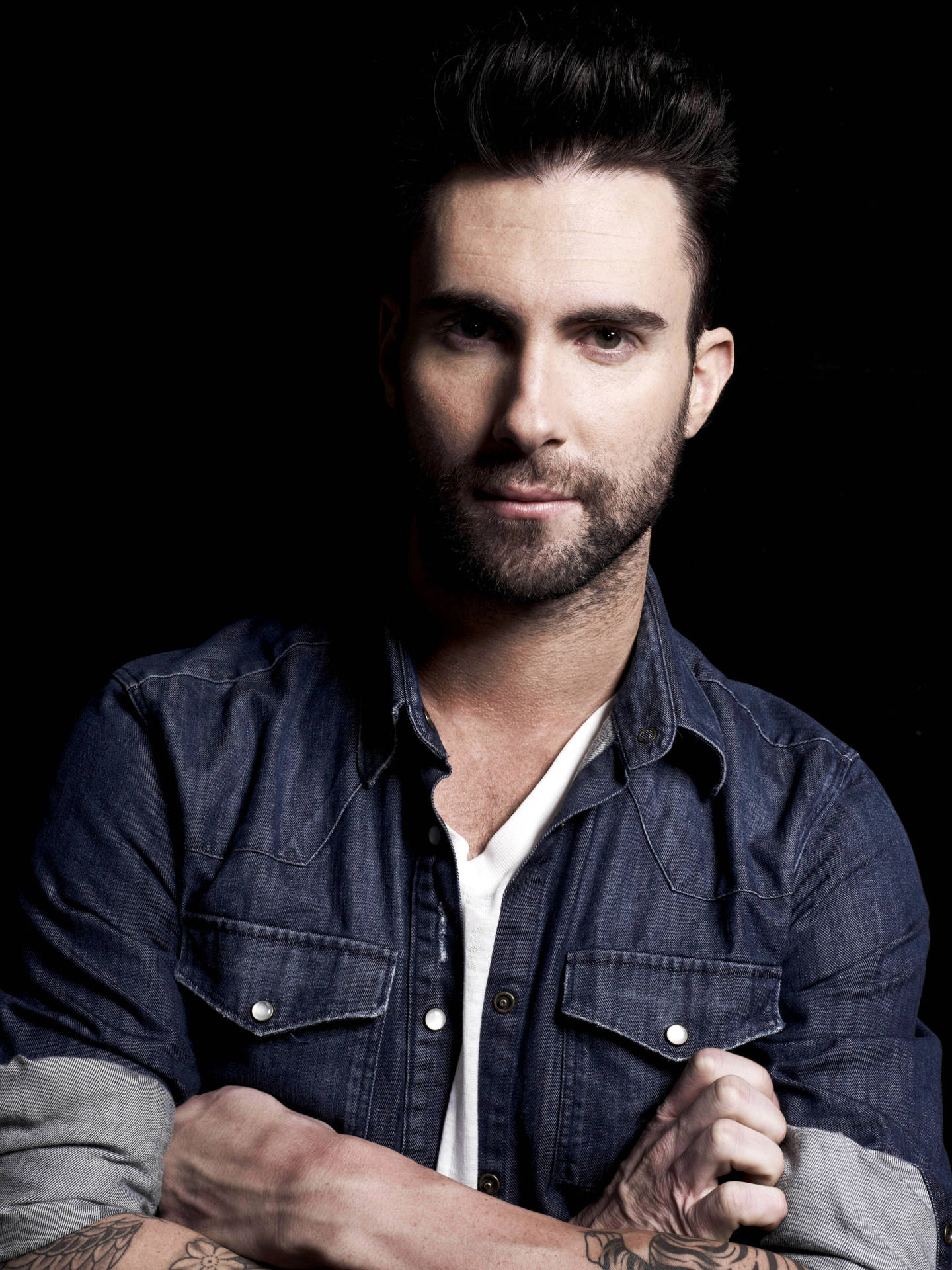 Adam Levine Handsome Portrait Background