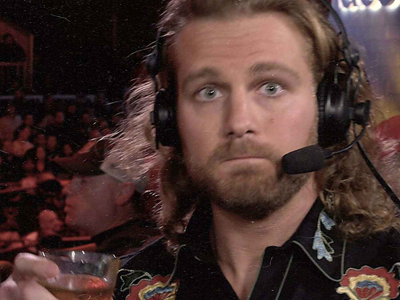 Adam Page Drinking Whiskey Wallpaper