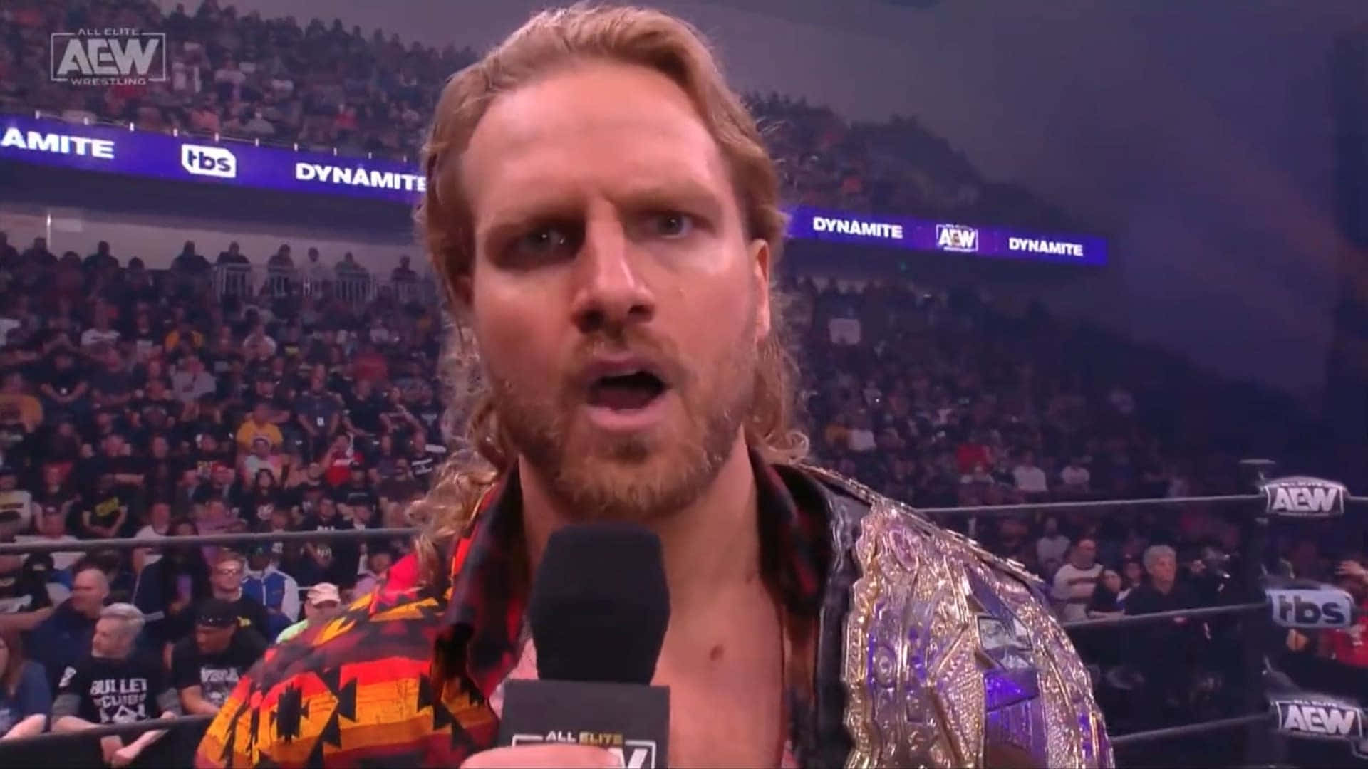Adam Page Talking After Winning A Match Picture