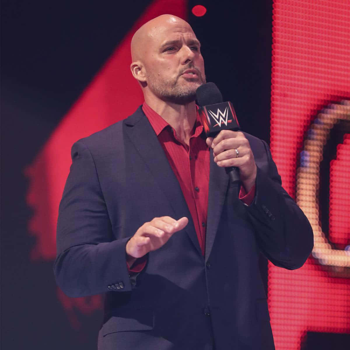 Adam Pearce, Raw General Manager in Action Wallpaper
