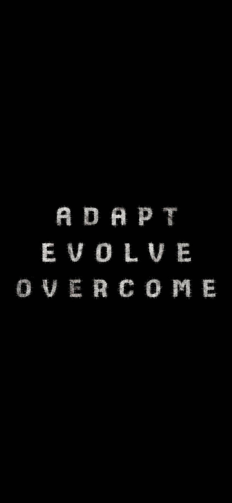 Adapt Evolve Overcome Black And White Quotes Wallpaper