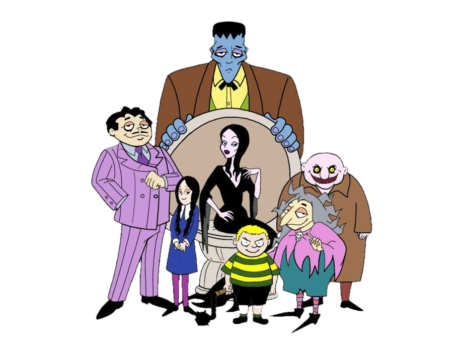 Addams Family Animated Characters PNG
