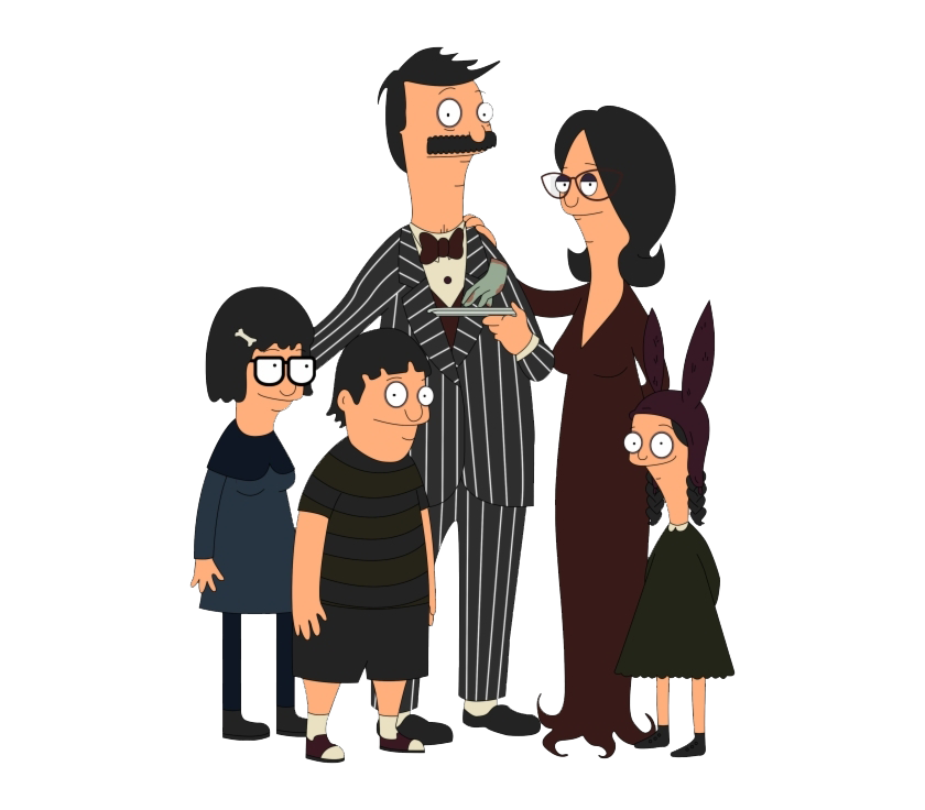 Addams Family Cartoon Parody PNG