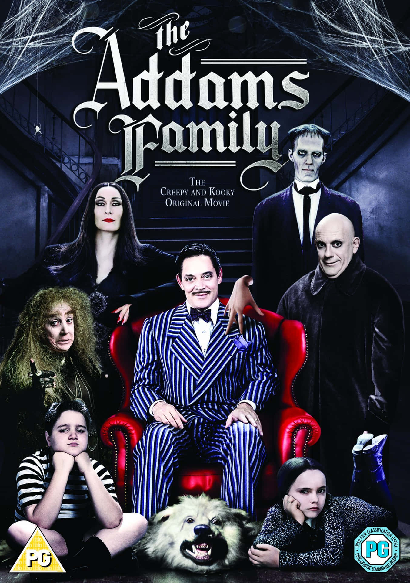 The Addams Family Convenes: Uncle Fester, Gomez, Wednesday and Morticia