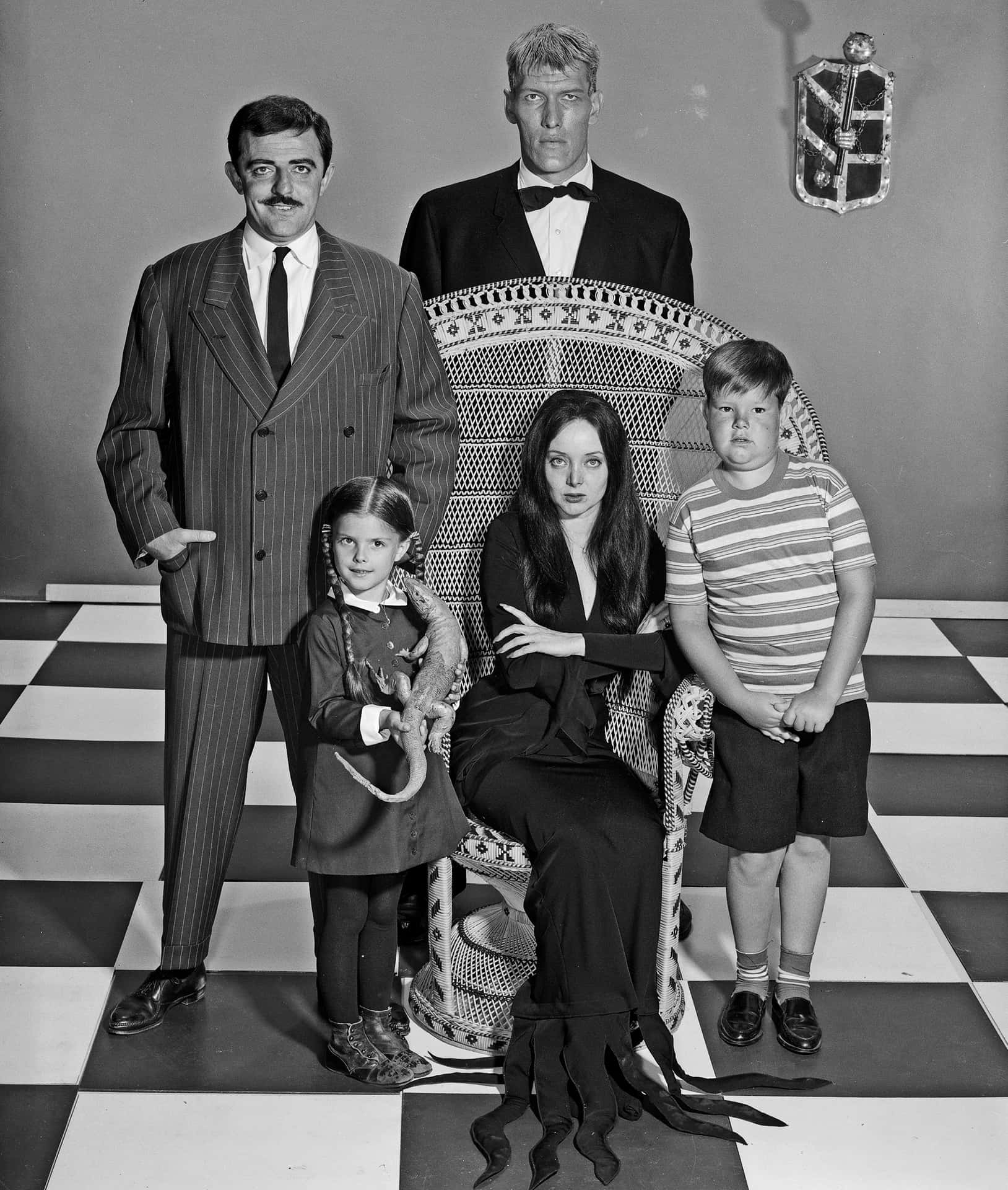 "The Addams Family - Lurch, Gomez, Morticia, Wednesday and Pugsley"