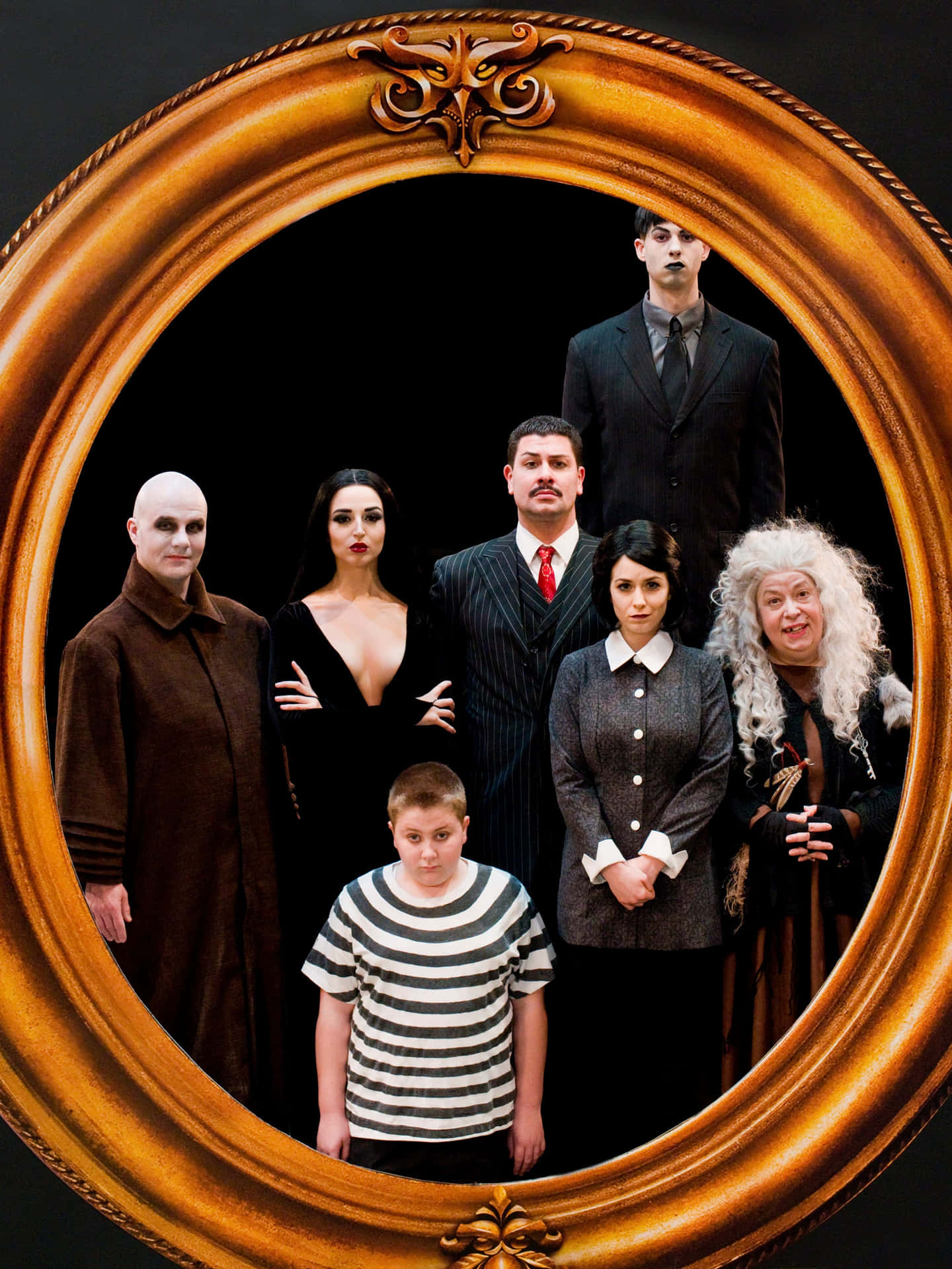 The Addams Family living the spooky life