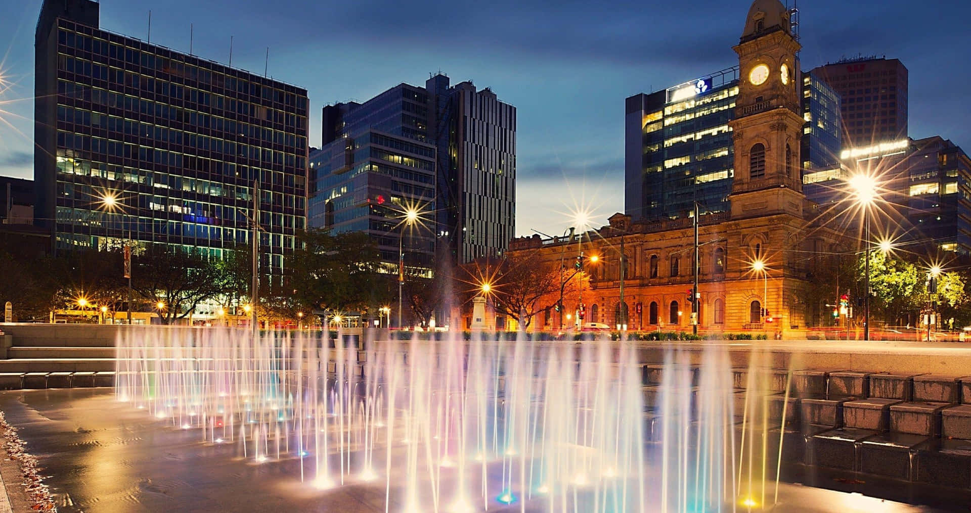 Stunning Night View of Adelaide City