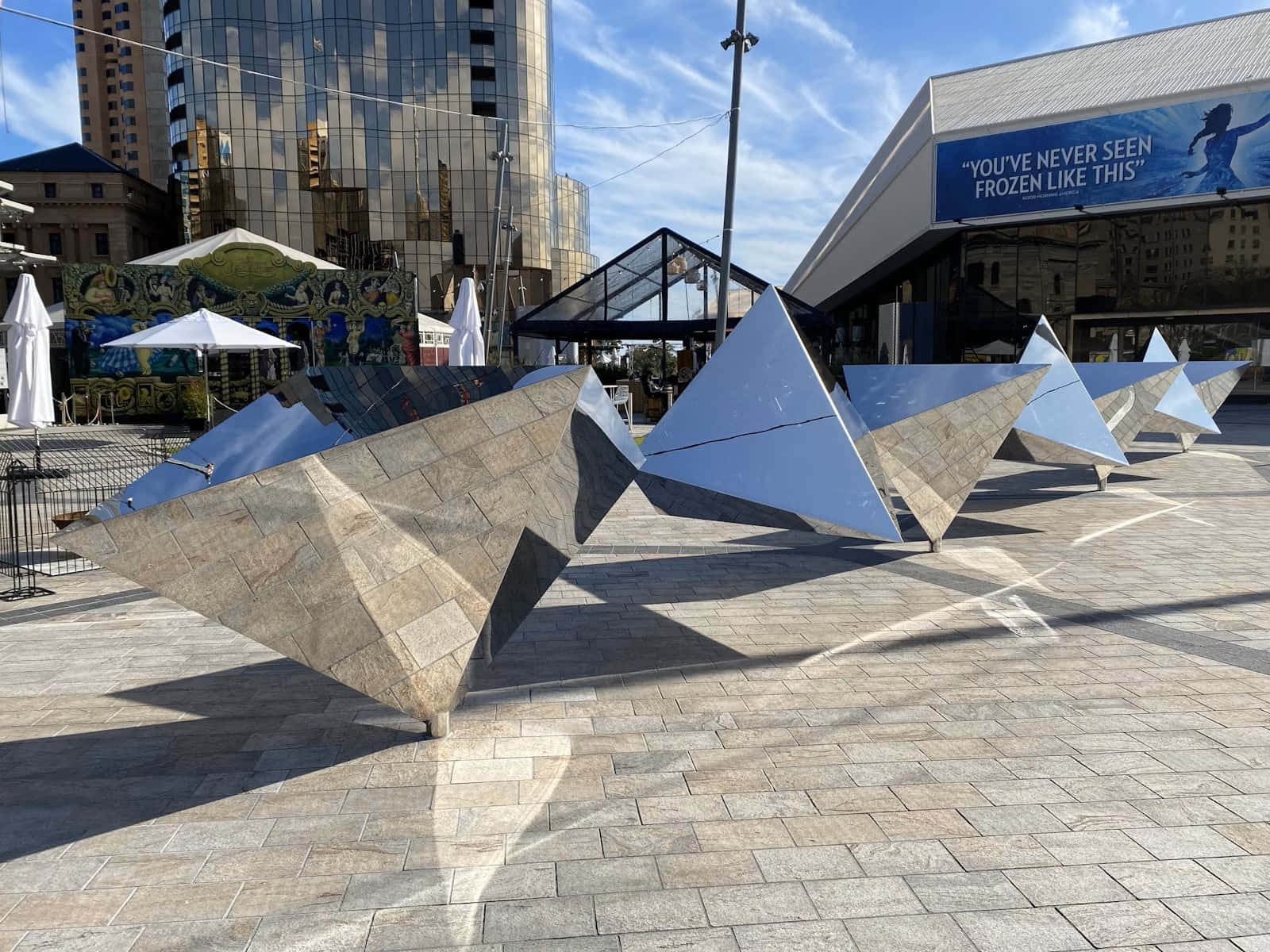 Adelaide Festival Centre Geometric Sculptures Wallpaper