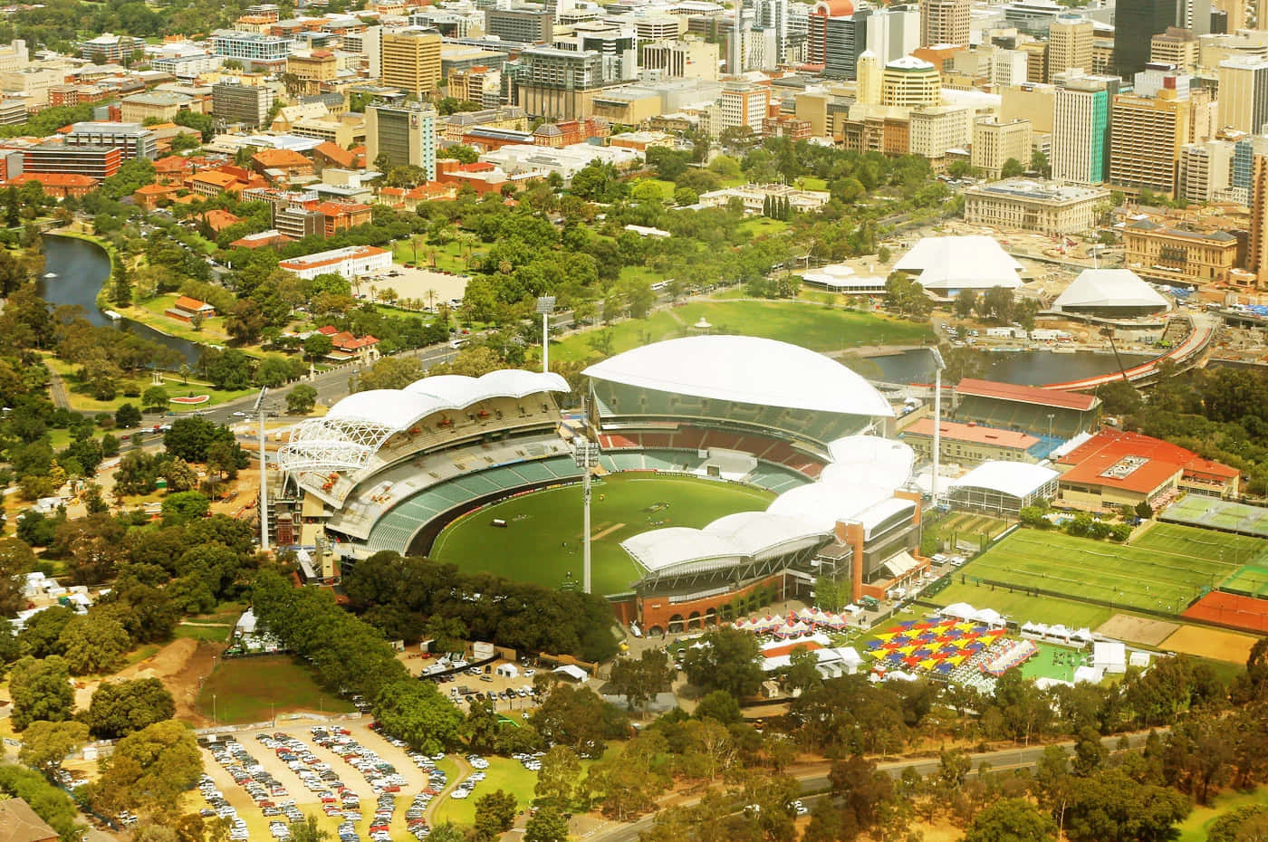 Adelaide Oval Aerial View Wallpaper