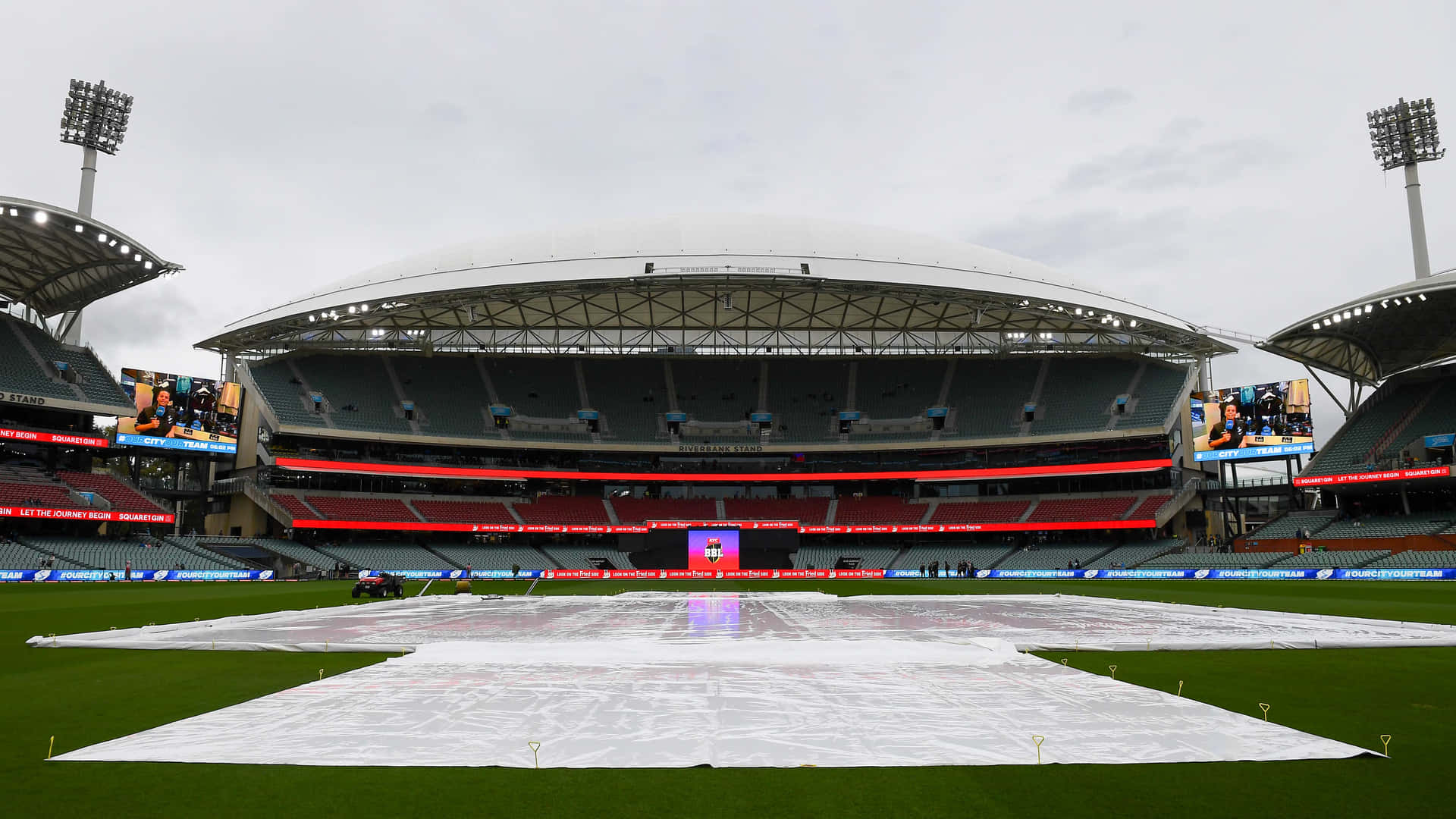 Adelaide Oval Cricket Ground Rain Delay Wallpaper