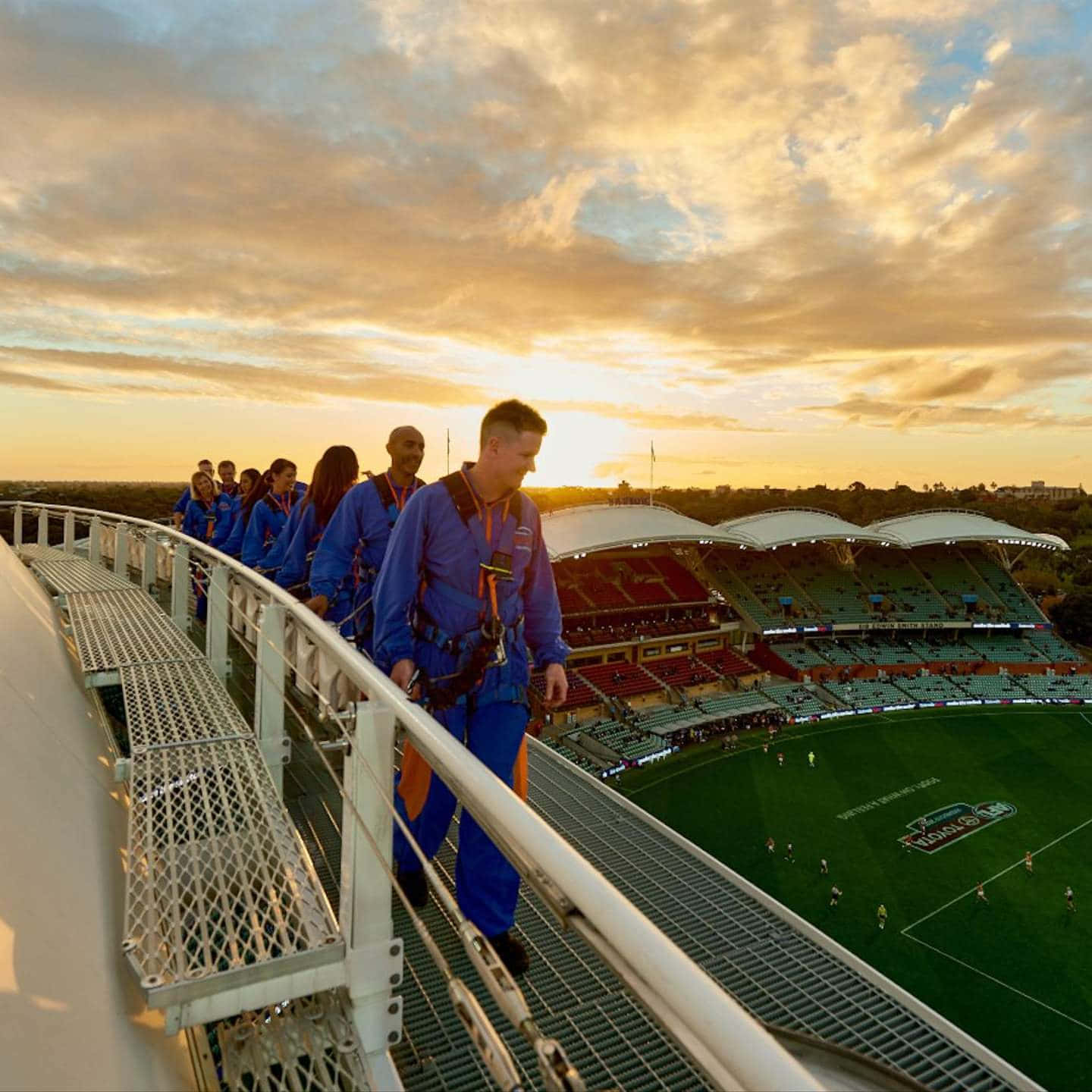 Adelaide Oval Roof Climb Sunset Wallpaper