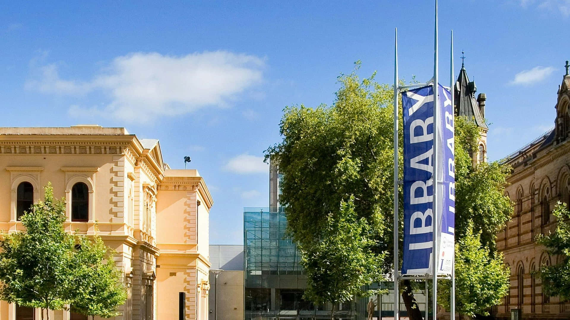 Adelaide State Library Exterior Wallpaper