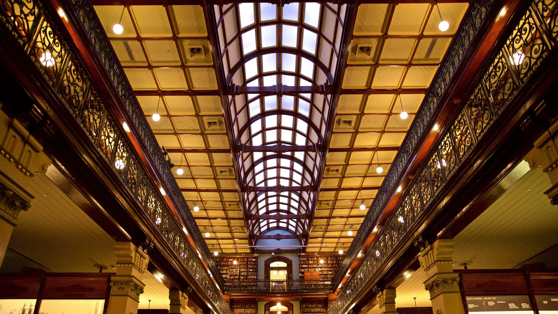Adelaide State Library Interior Architecture Wallpaper