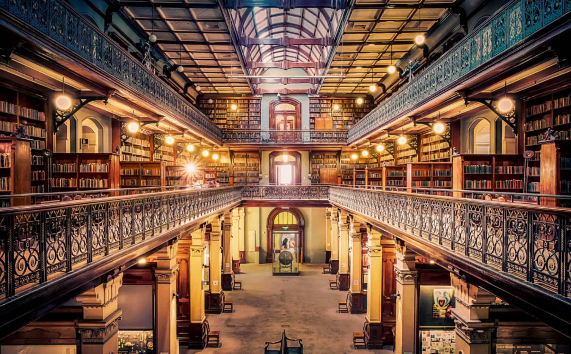 Adelaide State Library Interior View Wallpaper