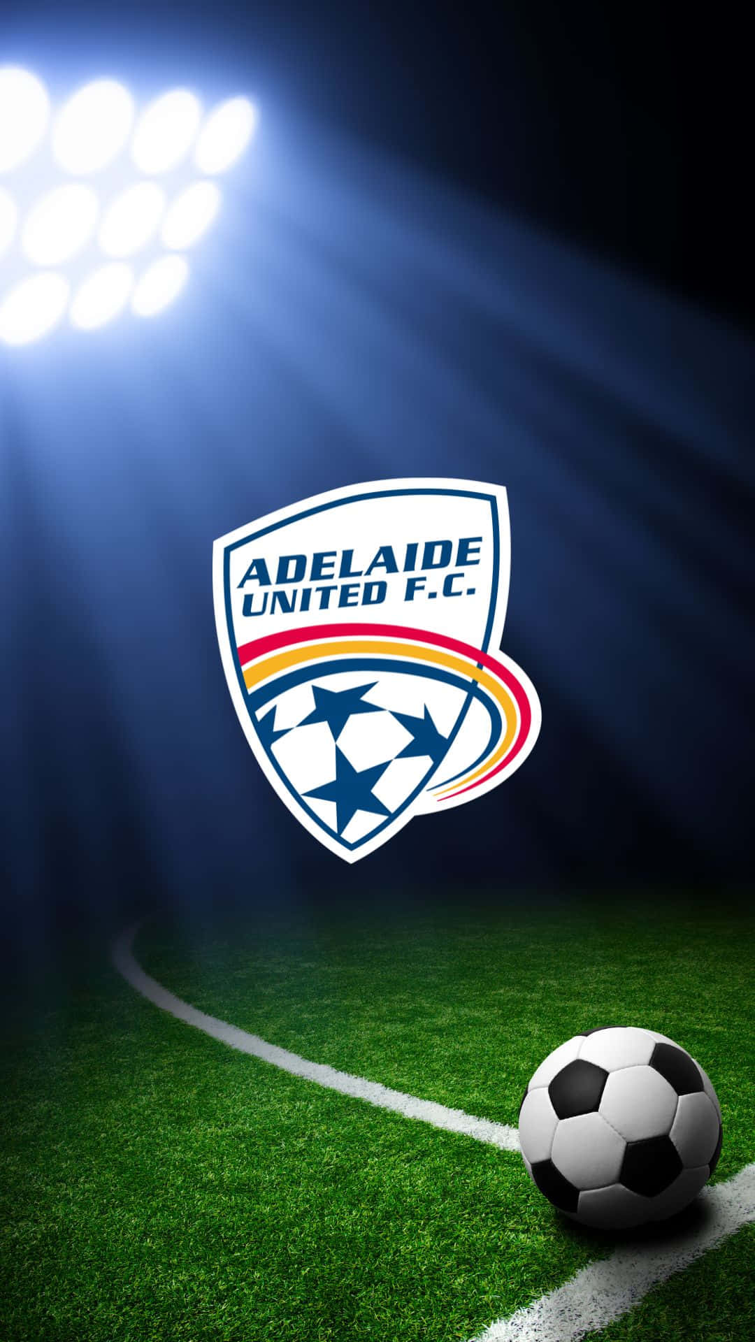 Adelaide United Players Celebrating On The Field Wallpaper