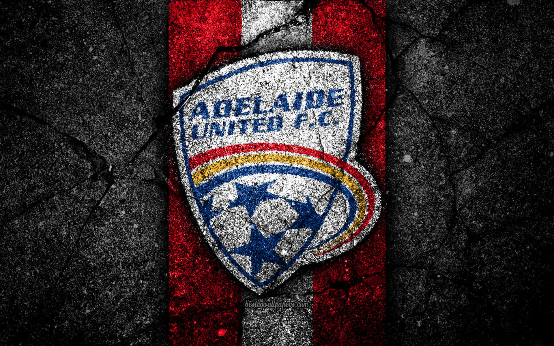 Adelaide United Football Team Action on the Field Wallpaper