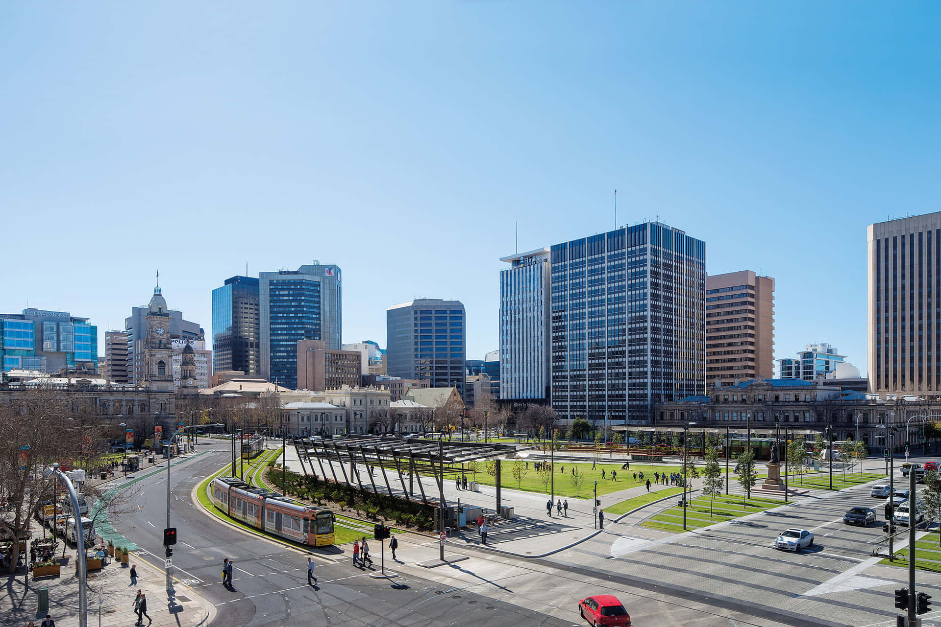 Adelaide Victoria Square Daytime View Wallpaper