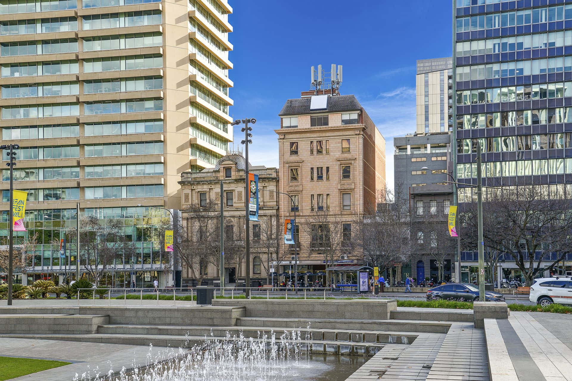 Adelaide Victoria Square Urban Landscape Wallpaper