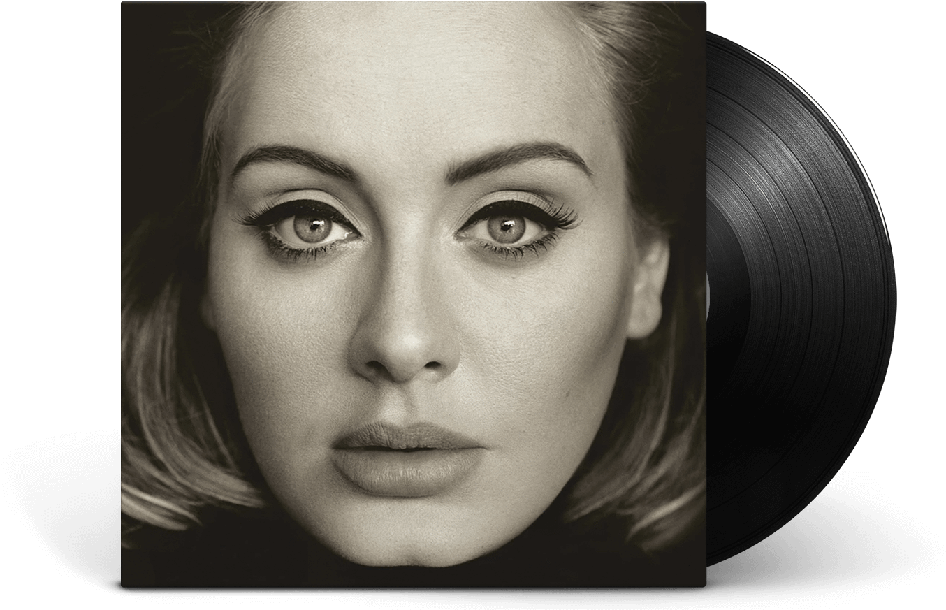 Adele Album Cover Vinyl PNG