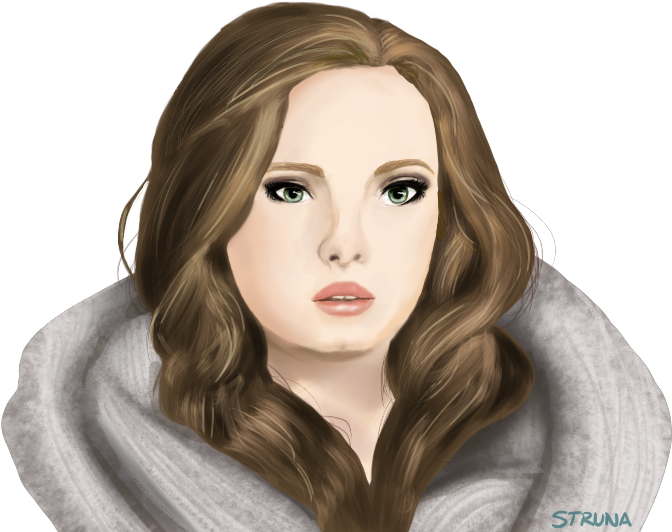 Download Adele Digital Portrait | Wallpapers.com