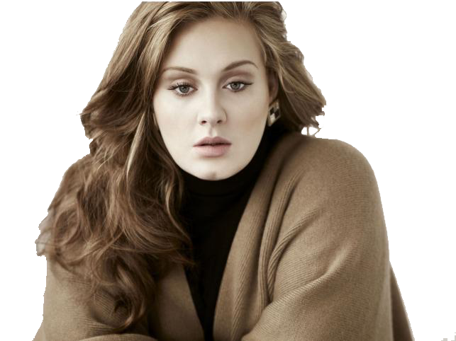 Adele Elegant Portrait PNG