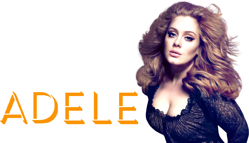 Adele Glamorous Portrait PNG