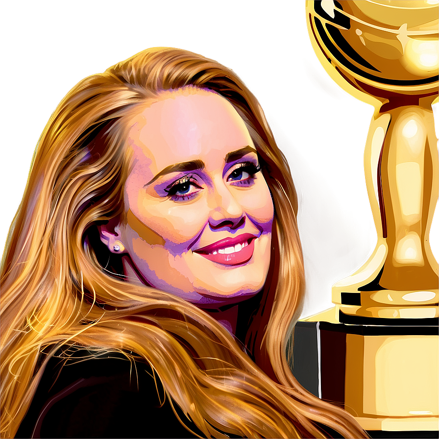 Download Adele Golden Globe Png 06232024 | Wallpapers.com